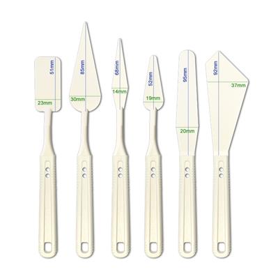 Mungyo Artists' Plastic Painting Knife Set of 6Pcs