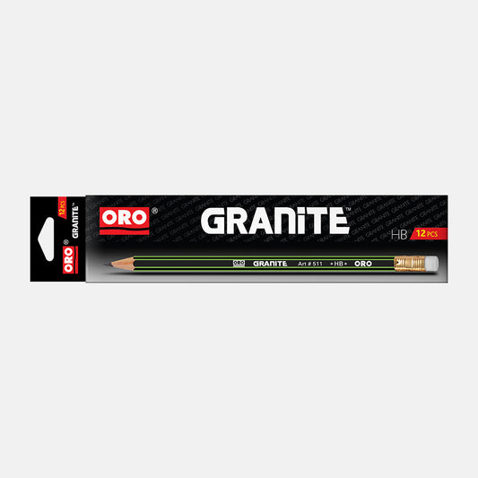 Oro Granite Lead Pencil Pack of 12