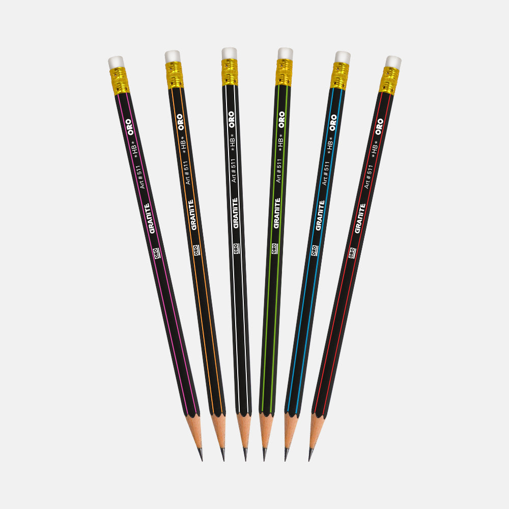 Oro Granite Lead Pencil Pack of 12