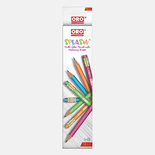 Oro Splash Lead Pencils Pack of 12