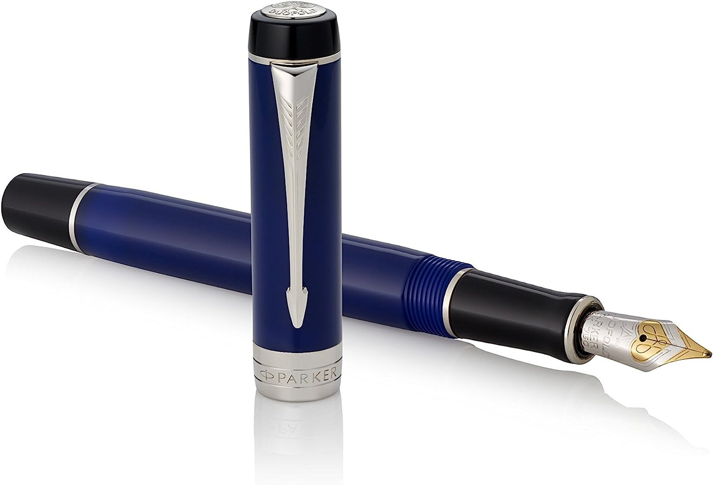 Parker Duofold Classic Blue & Black International Fountain Pen