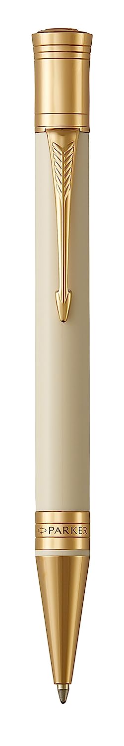 Parker Duofold Classic Ivory with Gold Trim Ballpoint Pen