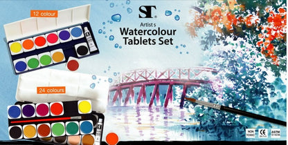 ST Transparent Watercolor Cake Set For Students