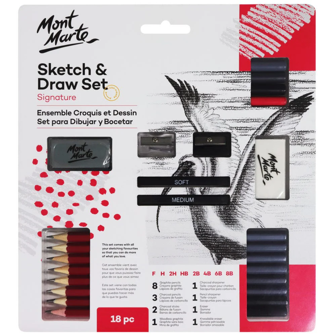 Mont Marte Sketch & Draw Signature Set 18pc