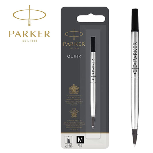 Parker Roller Ballpoint Refill Black Medium 0.7mm