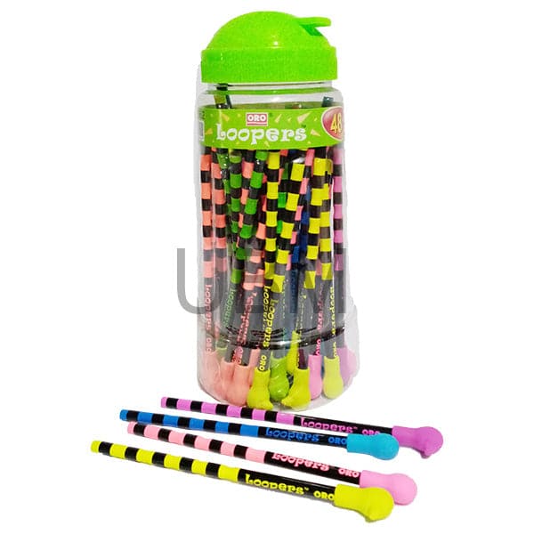 Oro Lead Pencil Loopers Jar (48Pcs)