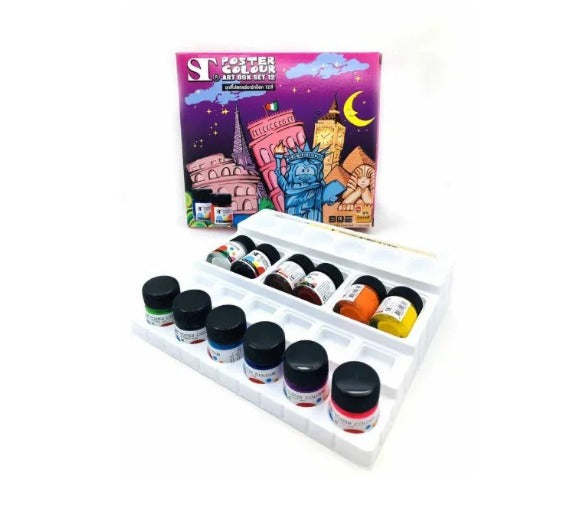 ST Poster Color Paints Set Pack of 12 X 15ml