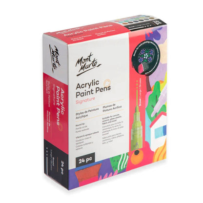 Mont Marte Acrylic Paint Pens Broad Tip