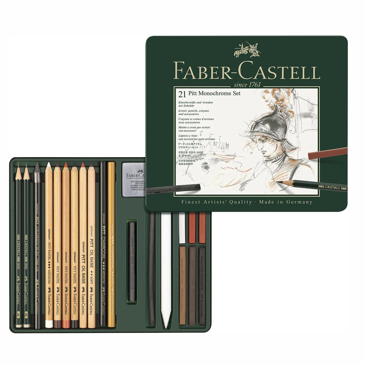 Faber Castell Pitt Monochrome Tin