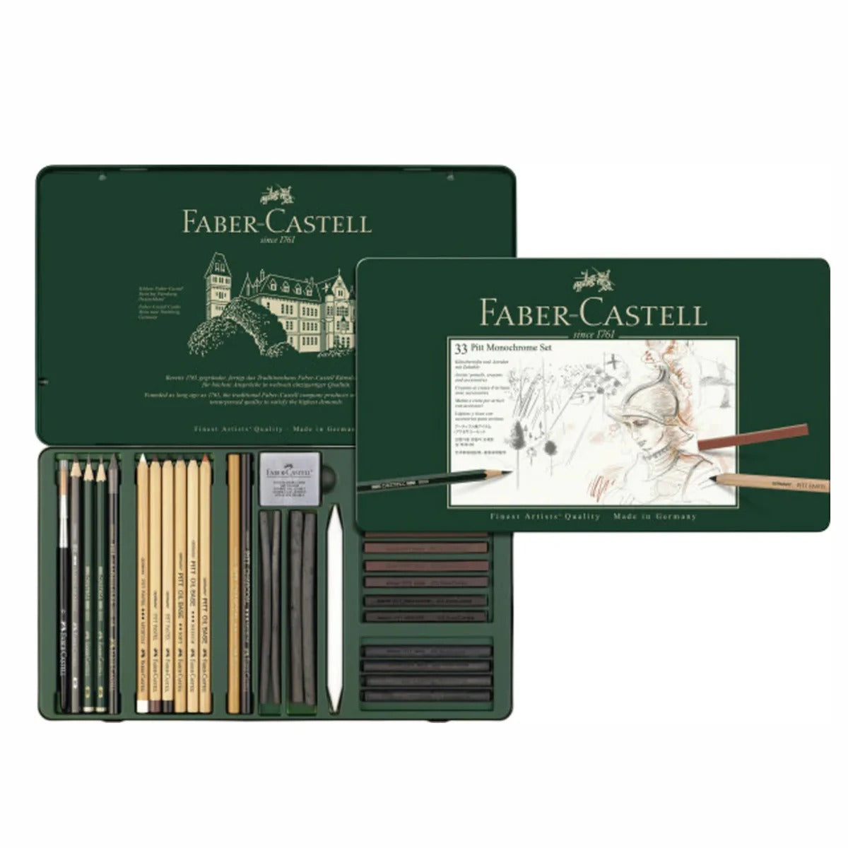 Faber Castell Pitt Monochrome Tin