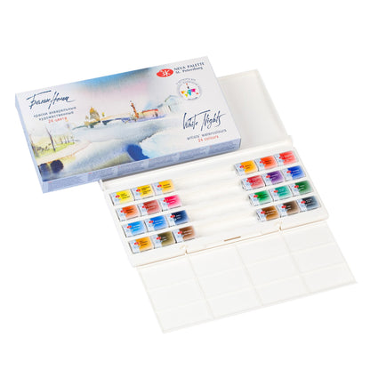 White Nights Artists’ Watercolour Full Pans Set Of 24