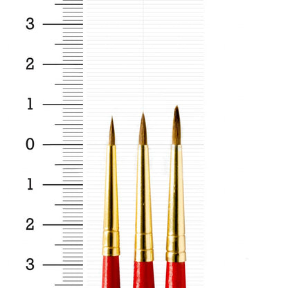 Winsor & Newton Pure Red Sablee Value Pack Set of 3 Brushes