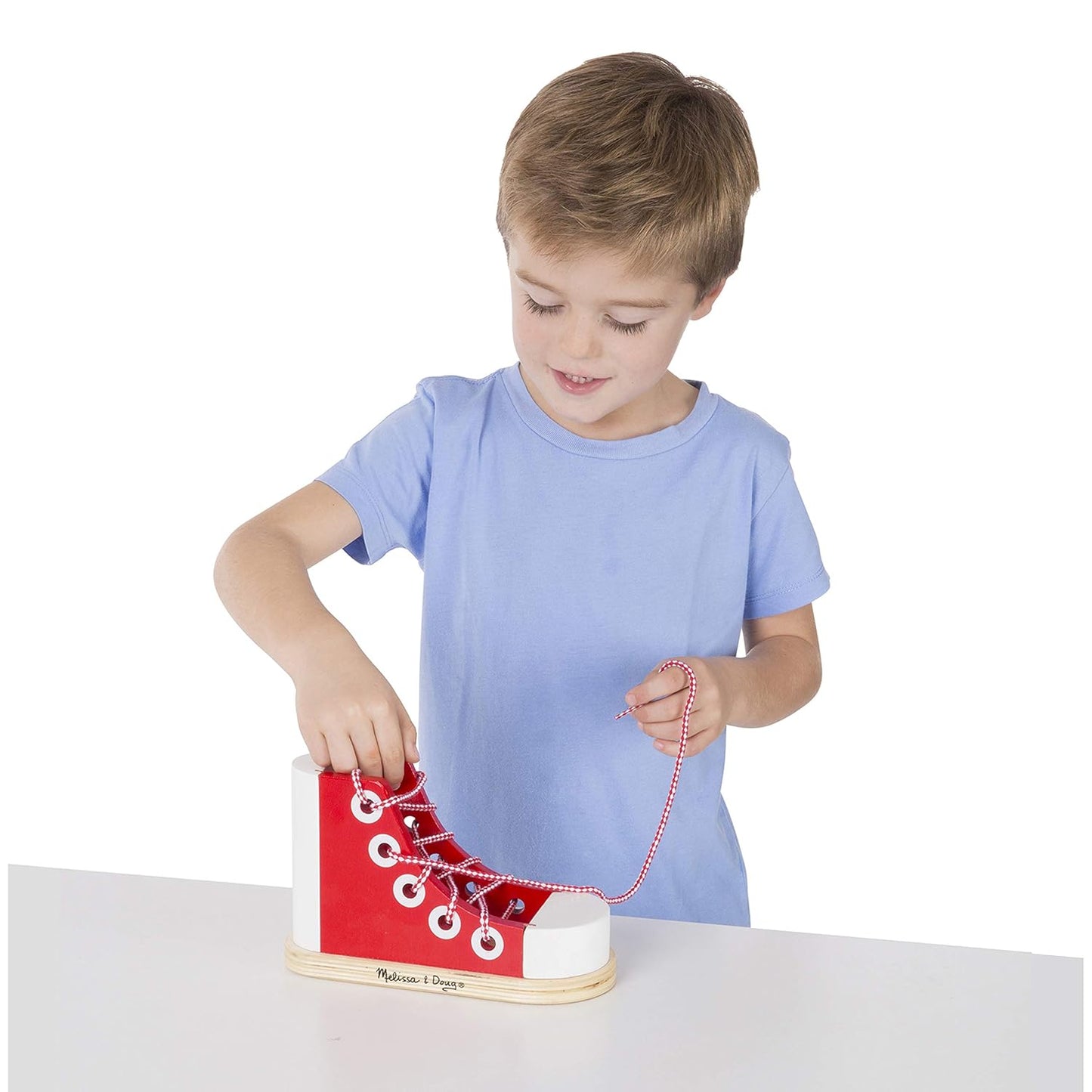 Wood Lacing Sneaker (Learn to Tie a Shoe Educational Toy