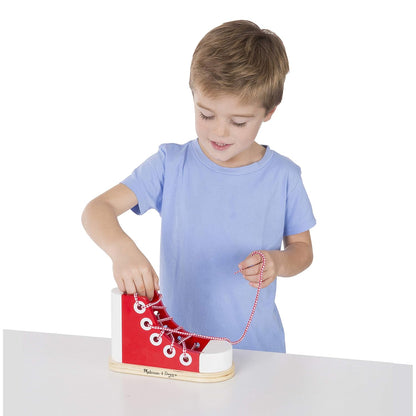 Wood Lacing Sneaker (Learn to Tie a Shoe Educational Toy