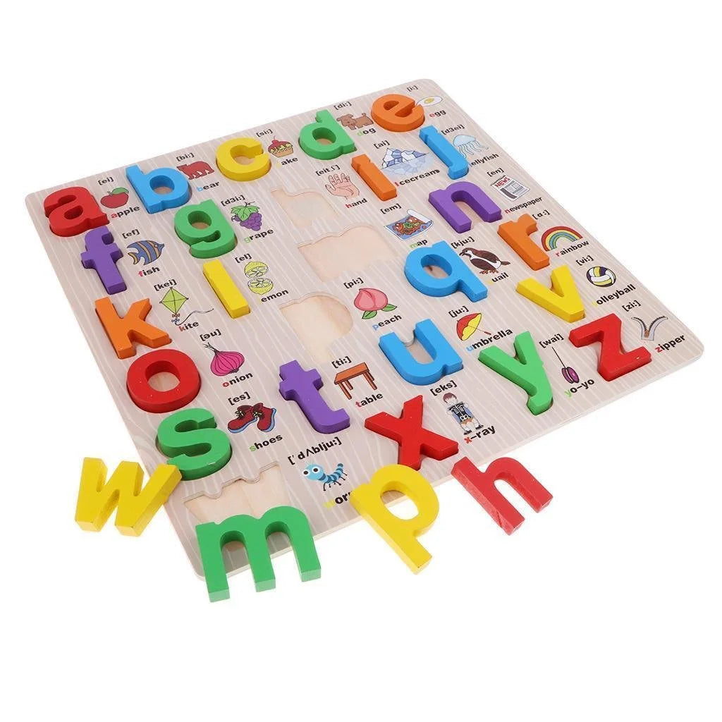 Wooden 3D abc Alphabet and Letters Puzzle Children Educational Toy