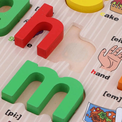 Wooden 3D abc Alphabet and Letters Puzzle Children Educational Toy