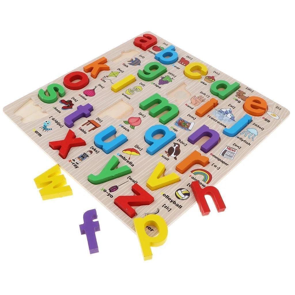 Wooden 3D abc Alphabet and Letters Puzzle Children Educational Toy