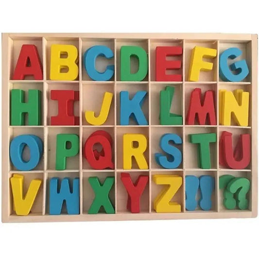 Wooden 3D Double ABC Blocks Set