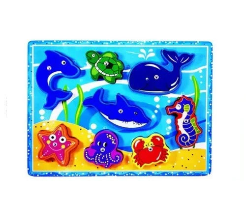 Wooden Fish Ocean 3D Puzzle Plate