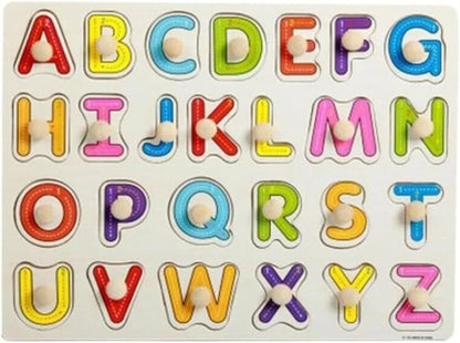 Wooden Alphabet ABC Puzzle Plate For Kids