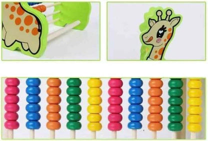 Wooden Animal Shape Educational Abacus for Kids