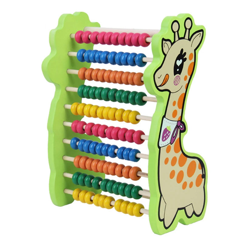 Wooden Animal Shape Educational Abacus for Kids