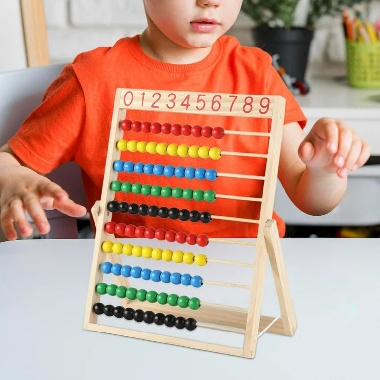 Wooden Educational Add Subtract Abacus for Children