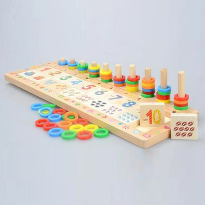 Wooden Educational Teaching Logarithmic Board