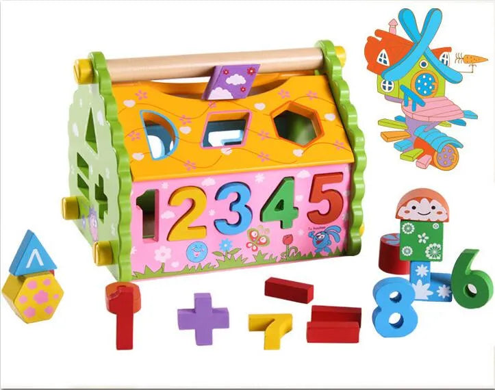 Wooden Educational Toy Wisdom House Learning