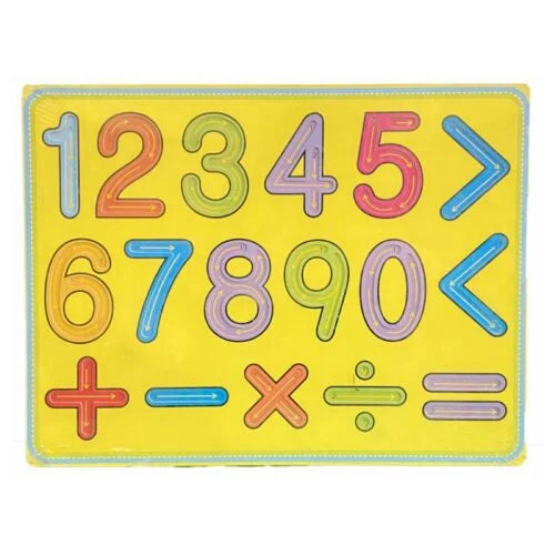 Wooden Numbers Writing Pad 123