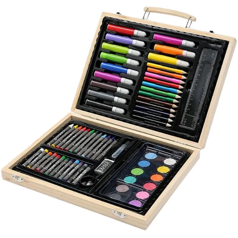 Wooden 68 Pcs Kids Painting Art Kit