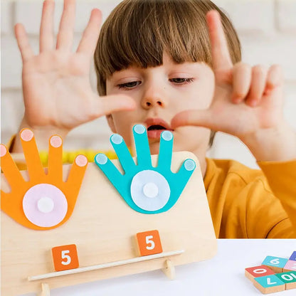 Wooden Finger Arithmetic Montessori Teaching Aids, Enlightenment Educational Toy