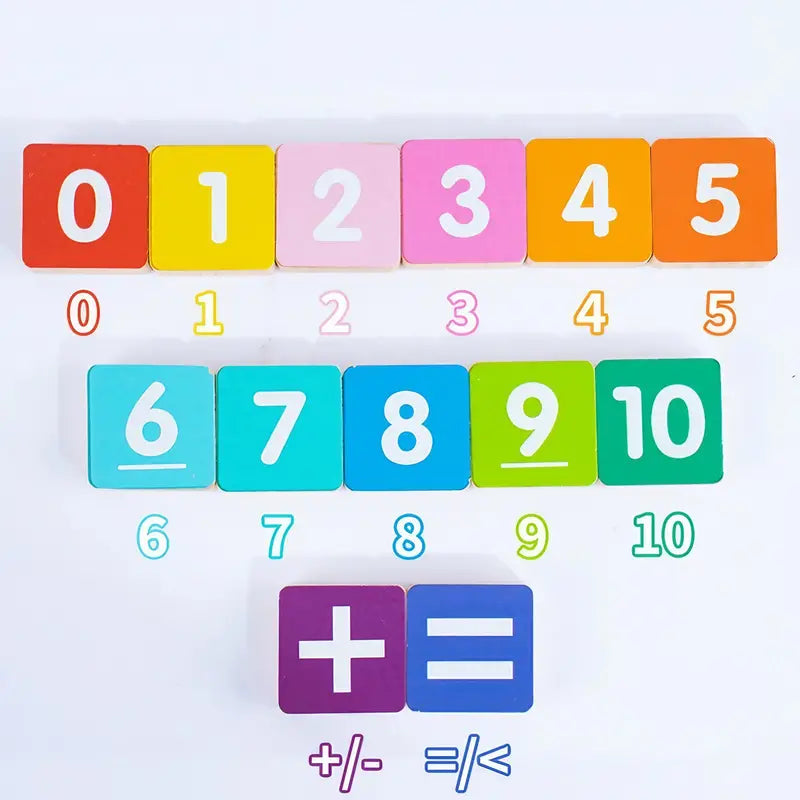 Wooden Finger Arithmetic Montessori Teaching Aids, Enlightenment Educational Toy