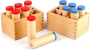 Wooden Montessori Teaching Sensorial Material Toy Sound Cylinder Box Set