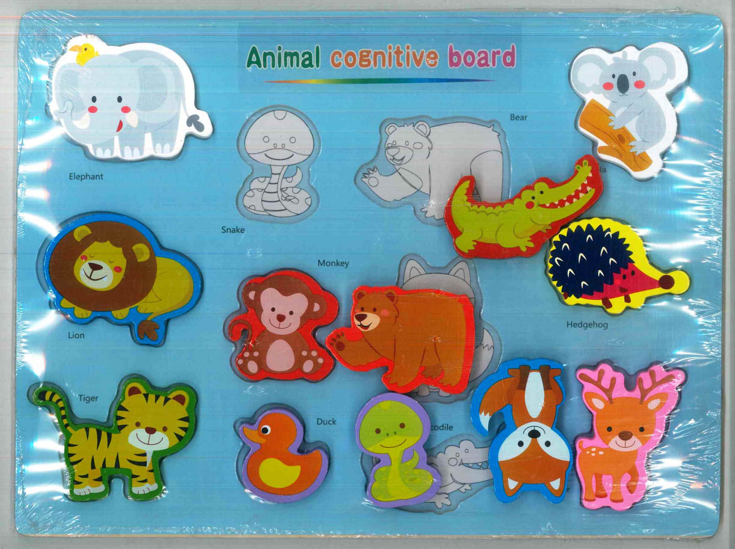 Wooden Cognitive board Animal