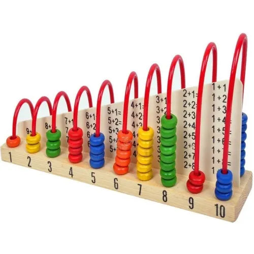 Wooden Double-Sided Abacus 1+1 Calculation Shelf