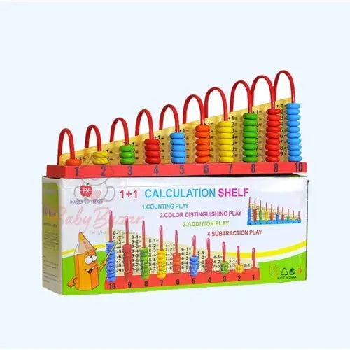 Wooden Double-Sided Abacus 1+1 Calculation Shelf