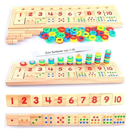 Wooden Kids English Learning Logarithmic Board