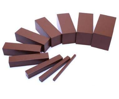 Wooden Montessori Brown Stairs for Censorial Learning