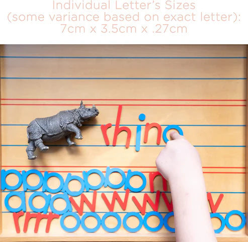 Wooden Montessori Movable Alphabet Letters