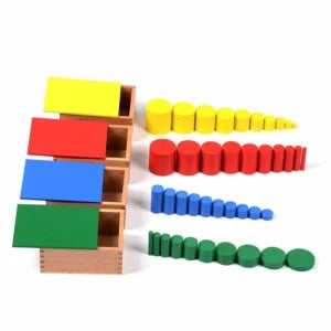 Wooden Montessori Set Of Knobless Cylinders