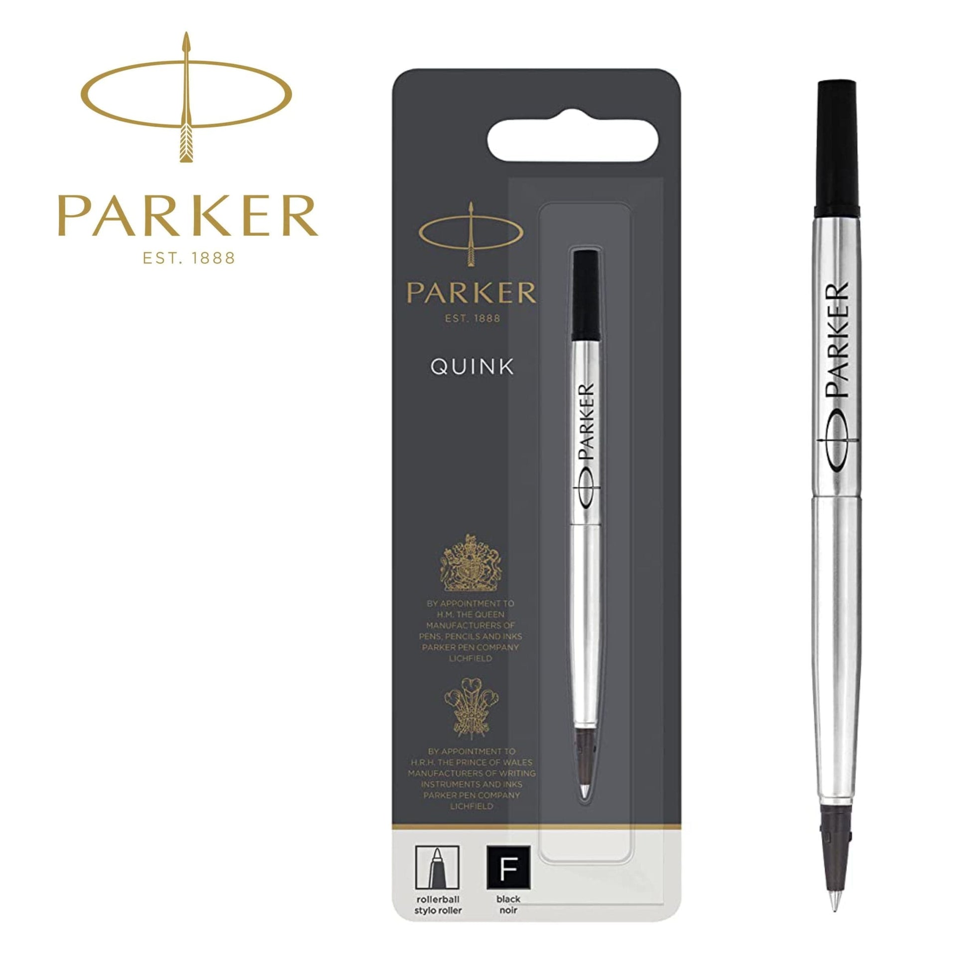 Parker Roller Ballpoint Refill Black Fine 0.5mm