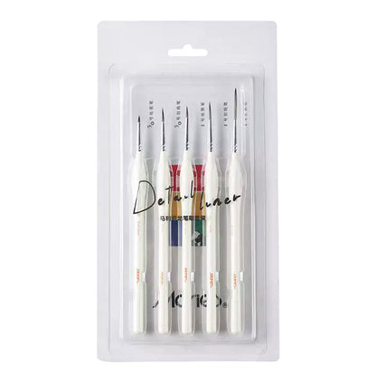 Maries Detail Liner Brush For Painting Set Of 5