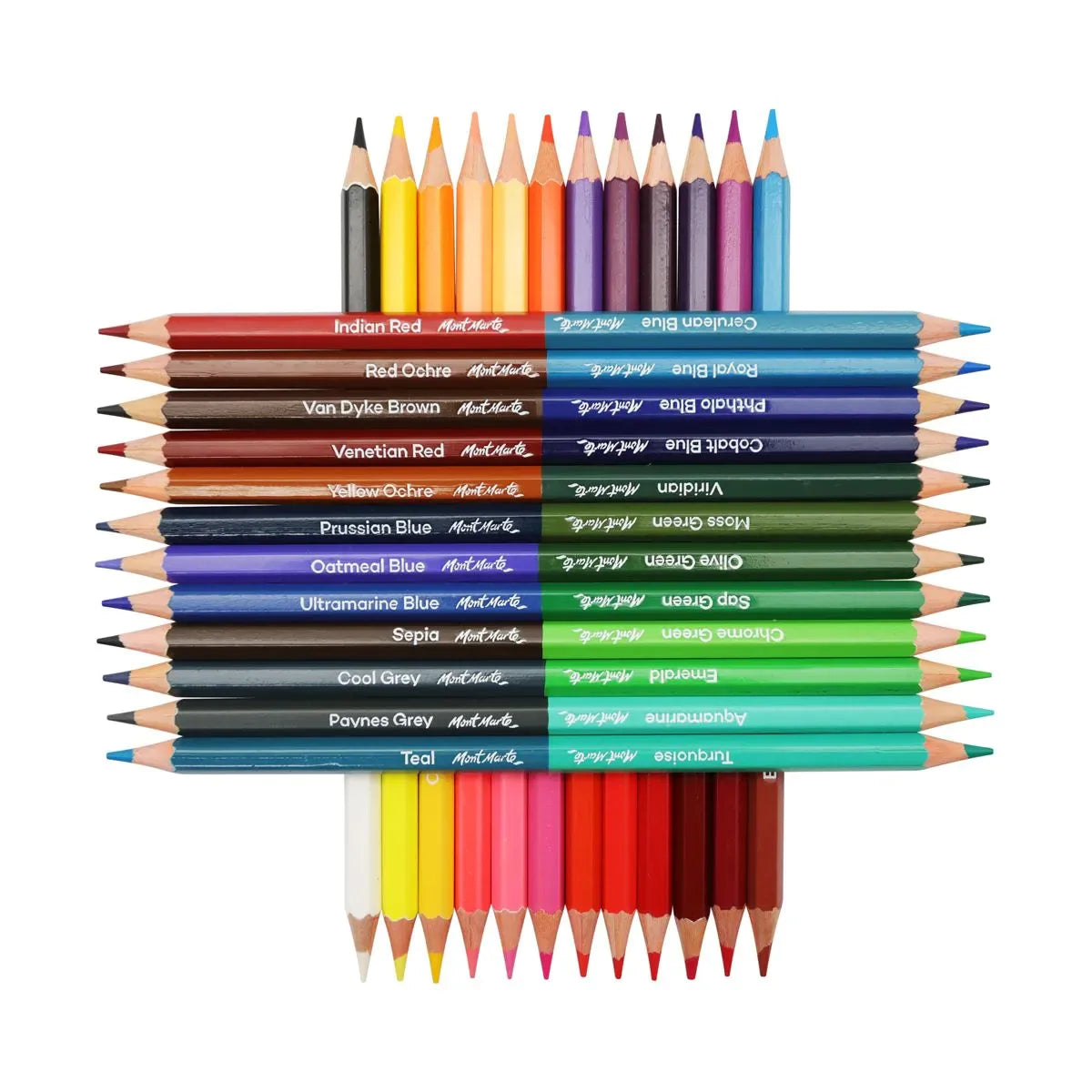 Mont Marte Duo Color Pencils Signature 24pc