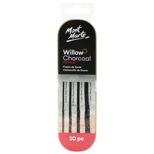 Mont Marte Willow Charcoal in Tin Signature 10pc