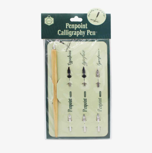 Keep Smiling Penpoint Calligraphy Pen with 7 Nibs