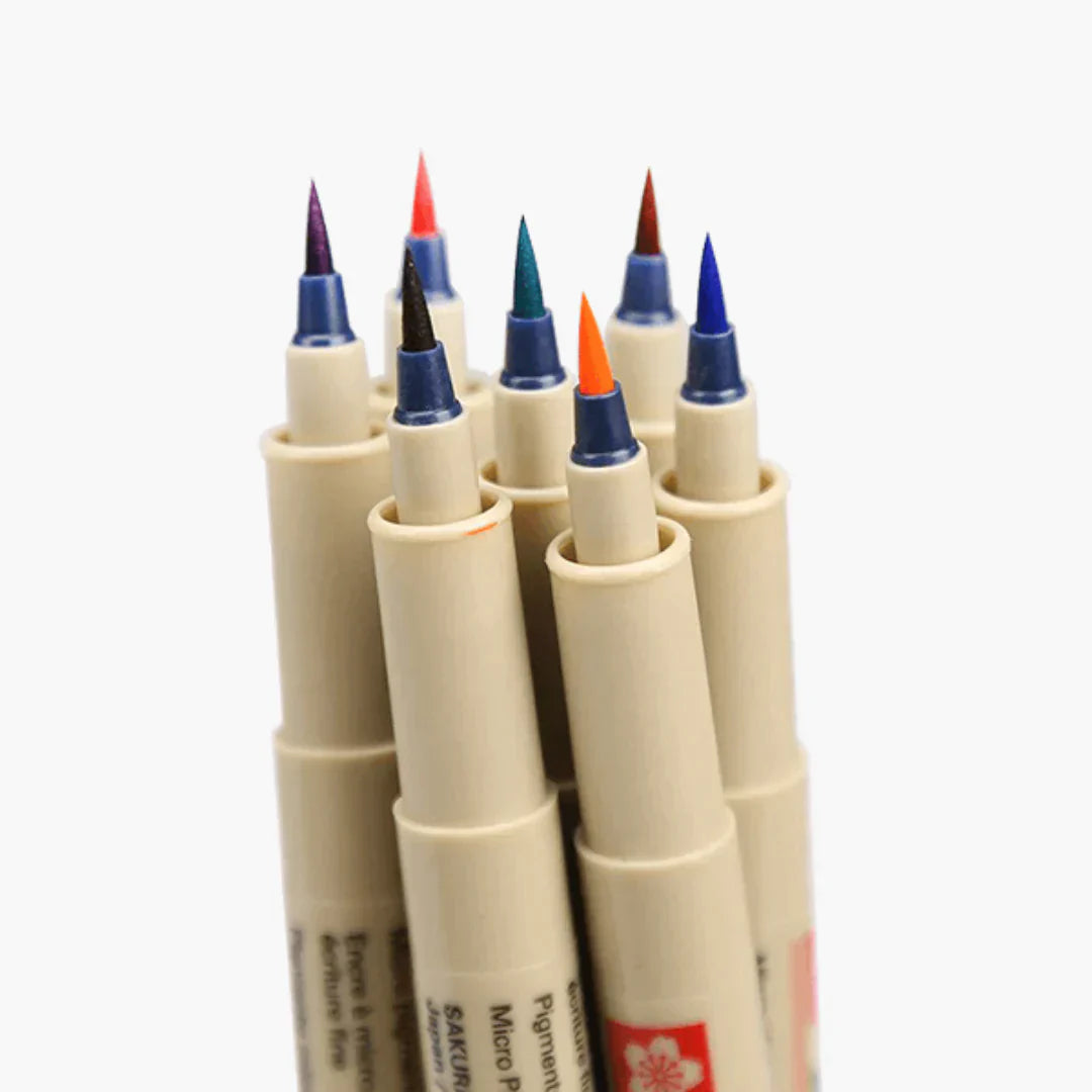 Sakura Pigma Brush Color Pen Set Of 8 Piece